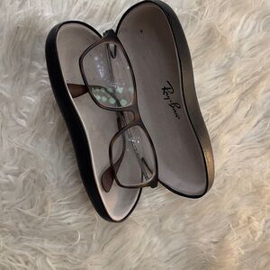 Ray-Ban Brown Glasses with Black Case